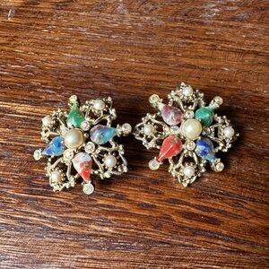 Sarah Coventry 1960s “Galaxy” clip on earrings